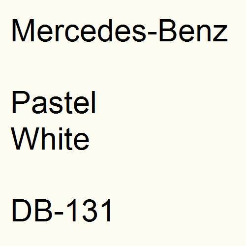 Mercedes-Benz, Pastel White, DB-131.